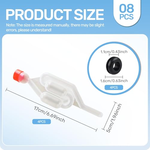 Image of 8 Pcs Wine Making Kit for Home, Beer Brewing Equipment with One-Way Airlock Valves, Fermentation Kit for Craft Beverages and Food Preservation