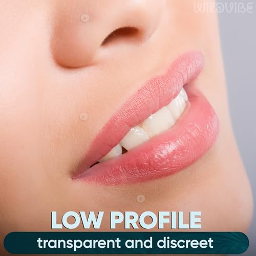 WildVibe 16g クリアイヤリング スポーツ、仕事、手術用 - Bioflex Labret クリアピアスリテーナー 10個セット - プラスチッククリアピアス スタッドイヤリング 軟骨ヘリックス トラガス リップ メデューサモンロー用 (6mm、8mm、10mm、12mm)