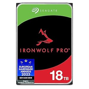 Seagate IronWolf Pro 18TB NAS HDD, ST18000NE000 SATA 6Gb/s 3.5″ (renovado)