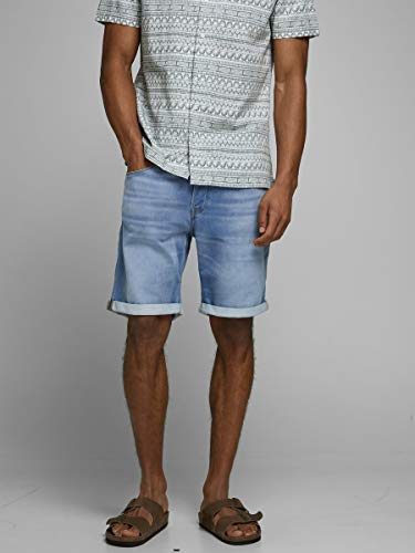JACK & JONES Herren JJIRICK JJICON GE 003 I.K STS Shorts, Blue Denim, M – Ansicht 2