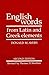 English Words from Latin and Greek Elements