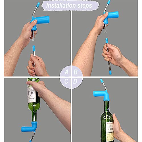 Bier Snorkel, Bier Snorkel Bier Bong, Bier Snorkel Dispenser, Drinken Bier Dispenser Trechter Tool, Blauw, Met Een… - Afbeelding 7