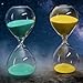 Hourglass, HoveBeaty Hand-Blown Sand Timer Set for Time Management 15 Minutes Durable Glass Construction (15 Min, Yellow)