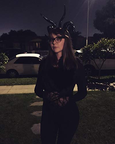 Qhome Gothic Antelope Sheep Horn Hoop Headband Forest Animal Aries Exhibition Cosplay Deluxe Costume Horns