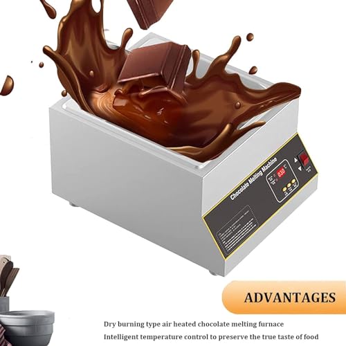 Macchina per temperare il cioccolato, pentola elettrica commerciale per caffè, feste e negozi di tè con 2 serbatoi