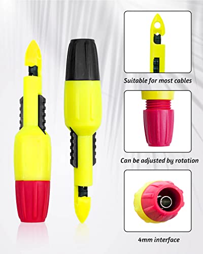 Image of 4 Pcs Wire Piercing Probe Set, Insulation Wire Piercing Tool, Wire Piercing Clips for Multimeter Voltage Voltmeter Thermometer Testing (3.78 x 0.77 Inch)
