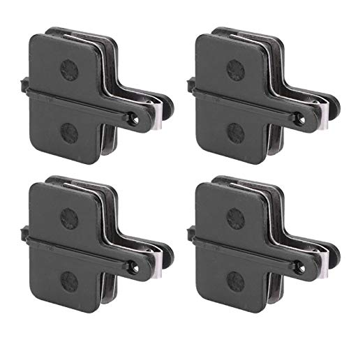 4 pares de pastilhas de freio de bicicleta, pastilhas de freio a disco de bicicleta, semi-metal para