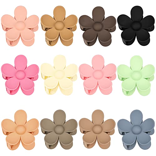 12-Piece Matte Claw Clips Set (Neutral Colors)