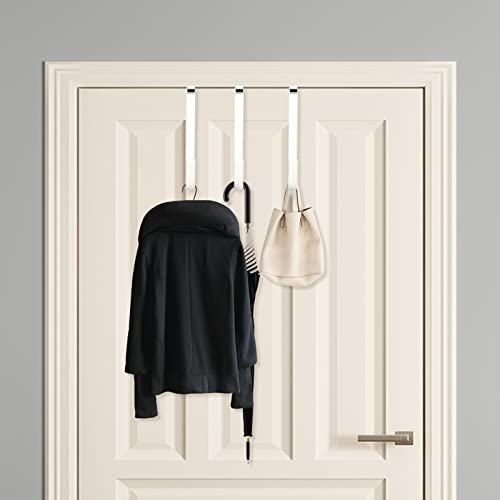 Dajiang Over Door Hooks, 4 Pack - Soft Rubber, Prevent Scratches, For Hanging Clothes thumb #5