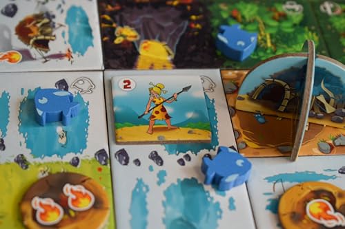 Image of Tabletop Strategy Game, Part of Kingdomino Series, for Kids Teens Adults Family Game Nights, 2 to 4 Players, Ages 8+, Kingdomino Origins by Blue Orange Games