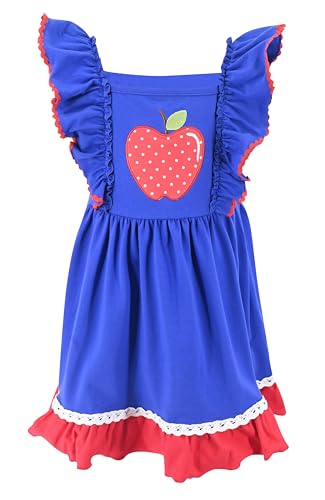 Image of Unique Baby Girls Smocked Holiday Dress for Big Kids and Toddler Outfit Clothes with Embroidery