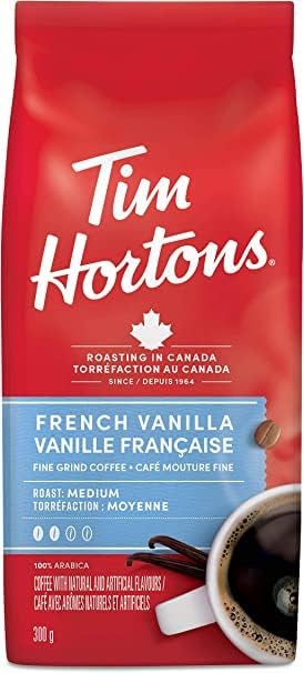 Tim Hortons French Vanilla Fine Grind Coffee Medium Roast 300g Bag Imported (B0CSG94DYC) Amazon Price History, Amazon Price Tracker