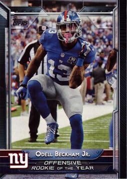 2015 Topps #304 Odell Beckham Jr. Football Card – Offensive Rookie of the Year