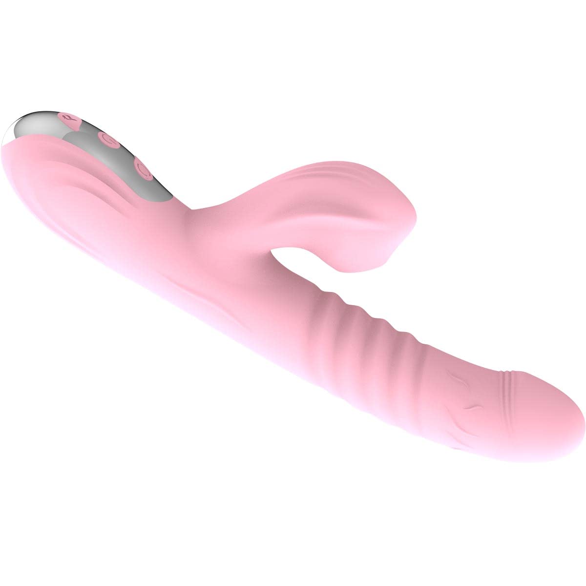 AAKOMA Vibratori a spinta Giocattolo sessuale, Giocattoli stimolatore clitorideo, Vibratorter con 36 frequenze Vibrazione succhiante e 3 velocità Vibratore punto G telescopico Giocattolo anale Pink