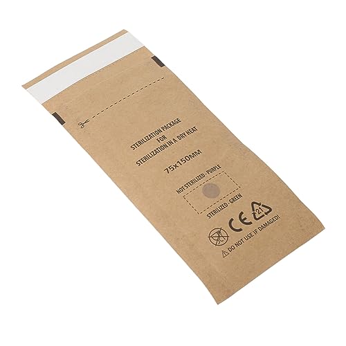 ZJchao Self Sealing Cleaning Pouch, 100pcs Hygienic Paper Pouches for Nail Art Tools, 75 X 150mm Disposable Cleaning Paper for Home, Nail Salon