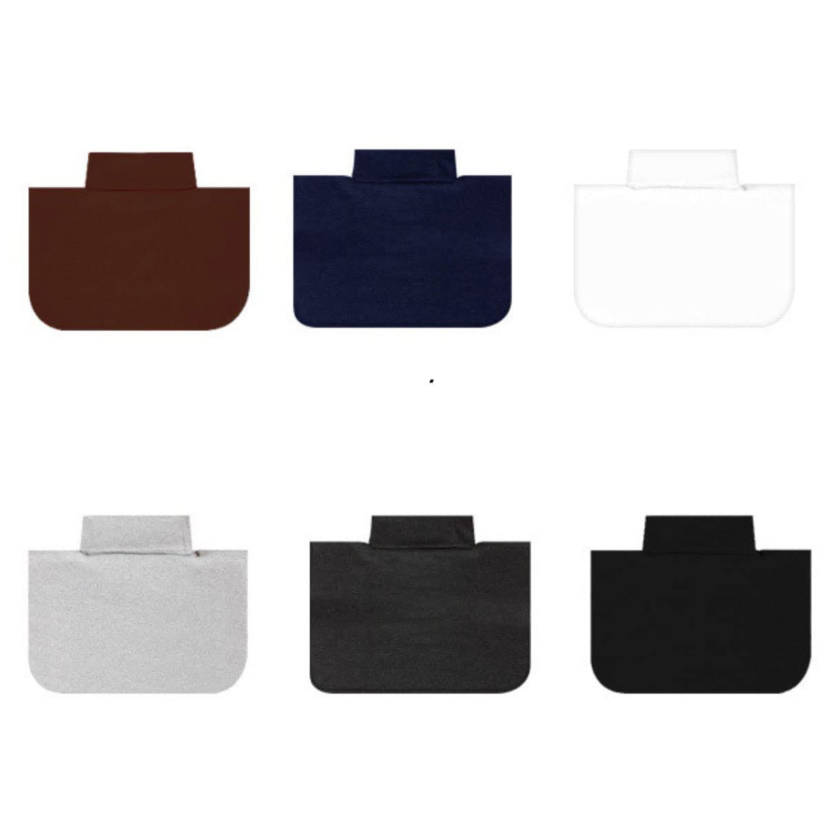 6 PCS Unisex Fake Detachable Top Mock Blouse Dickey Collar Neck Cotton 95% False Turtleneck Neck Warmer High Collar Neck for Women, Men Made in Korea