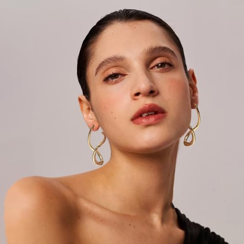 Linear Drop Earrings, Modern Teardrop Design, Minimalist Style, Women's Fashion Jewelry3