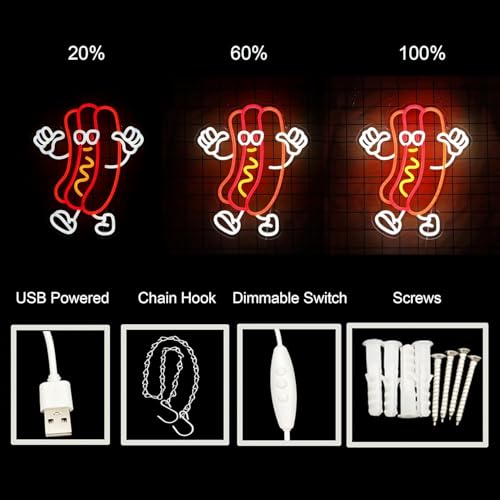 Néon LED Hotdog pour transformer un mur vide en espace dynamique