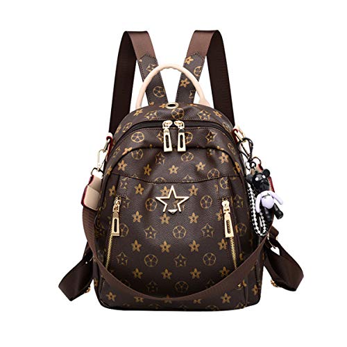 GLYP Mochila  De Cuero Suave  Bolso Femenino   Casual Simple para Dama