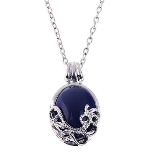 F-eshion Hittime Vampire Diaries Katherine - Collar con Colgante de lapislázuli Anti luz Solar
