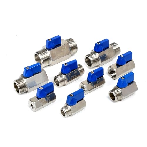 Válvula de bola macho y hembra SS304 de 3/8 de pulgada NPT 4