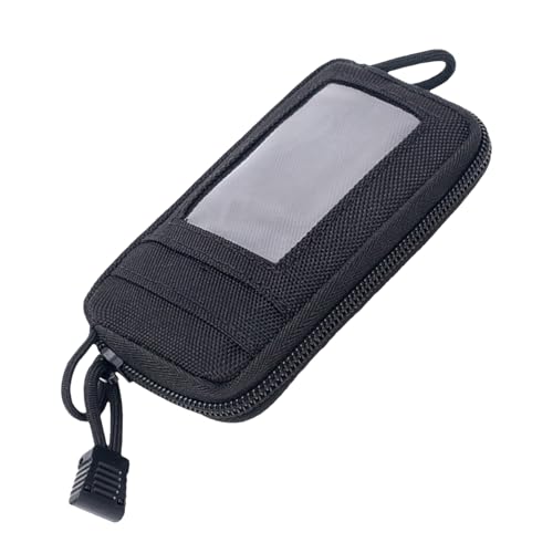 Generico , Cartera de nailon con bolsillo frontal para mujer, bolsa compacta para gadgets, bolsa impermeable para herramientas pequeñas, organizador de camping al aire libre