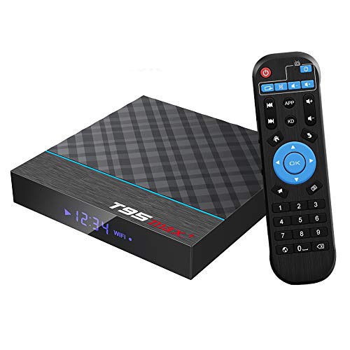 Android TV Box, T95 MAX+ Android 9.0 TV Box 4GB RAM/32GB ROM Amlogic S905X Quad-Core Support 2.4Ghz/5.0Ghz WiFi 8K HDMI Bluetooth 4.0 TV Box