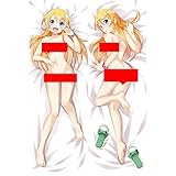Xugang My Little Sister Can't Be This Cute Kirino Kousaka Double Sided hugs, Princess Anime Pillowcase Dakimakura 3D Printed Pattern Cushion Cover, 150x50cm Peach Skin/2WAY