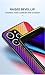 Rfvzubemok Compatible with Oppo Find X3 Lite 5G / Reno5 5G Case,Anti-Drop 2 in 1 (PC Glass Back Panel+TPU) Phone Case Cover Black
