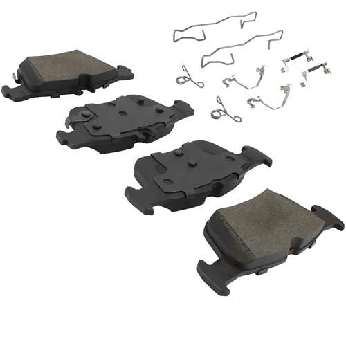 Image of QUALITY-BUILT Rear Semi-Metallic Brake Pads, Black Series 1003-2384M, Compatible with 2021-2024 Ford Mustang Mach-E