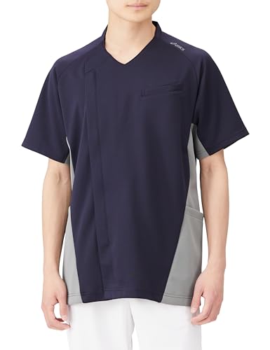 [アシックス] スクラブ メンズ 半袖