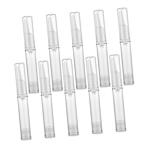 Healvian 10Piezas Vacío Airless para Suero Ocular Lociones y Cosméticos de Almacenamiento