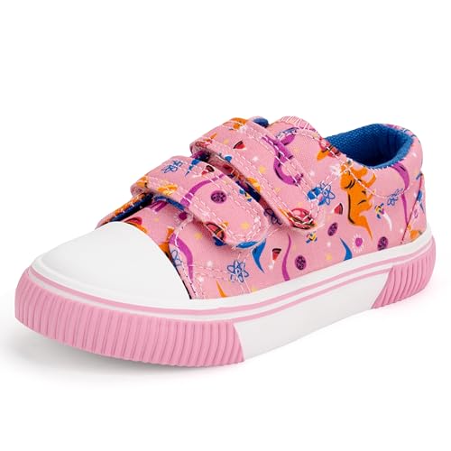 Girls Sequin Fabric Fashion Sneakers Adjustable Anti-Slip Walking Shoes for Little Girl Lightweight Comfortable Cute Shiny Kid Shoes Toddler - Main Image