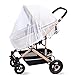 Zanzariera Passeggino Universale,Zanzariera Passeggino-Protezione da Vespe,Zanzare e Insetti,per Passeggino,Carrozzine-Bianco