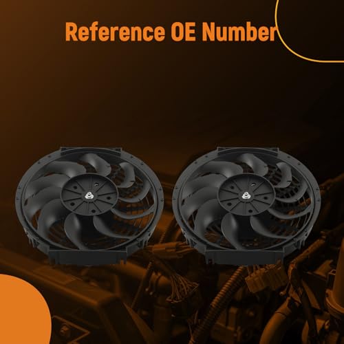 Image of maXpeedingrods 2X 12 inch Universal Slim Fan Push Pull Electric Radiator Cooling 12V Mount Kit
