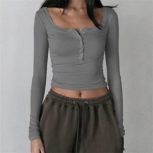 square neck button down top