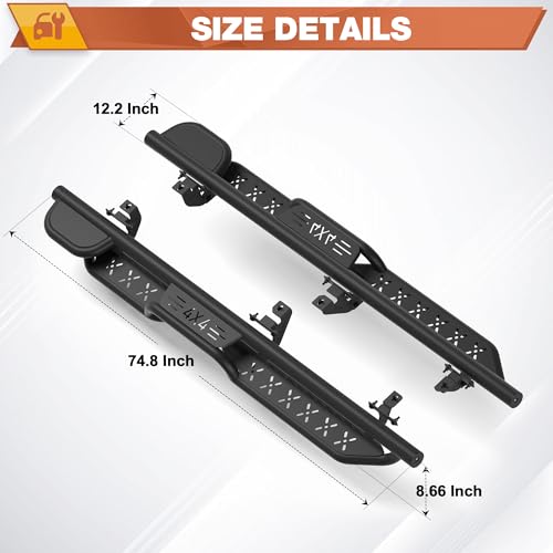 Estribos laterales para Jeep Wrangler JK Unlimited 2007-2018 miniatura 3