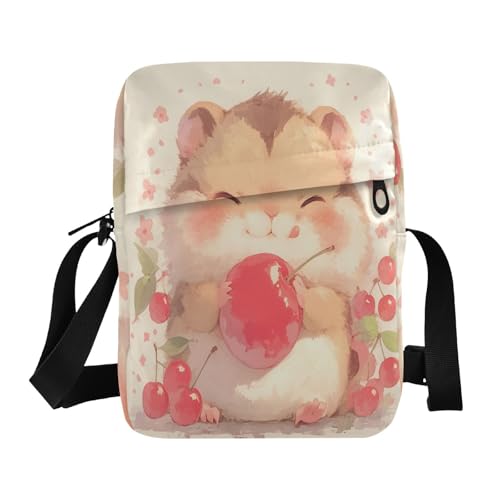 Sweet Cherry Animal messenger bag for women Crossbody Bags For Women Small Croos Body Purses Adjustable Strap for School School