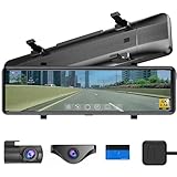 DOGBOOフロントカメラ4K+リアカメラ2.5K再進化 ドライブレコーダー ミラー型 11インチ 分離式 デジタルインナーミラー GPS搭載 Type-C 駐車監視 64GBカード付属 地デジ干渉対策