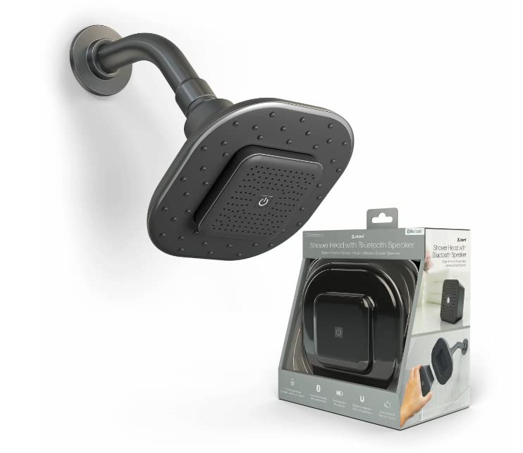Regadera Atomi con Bocina Bluetooth redonda