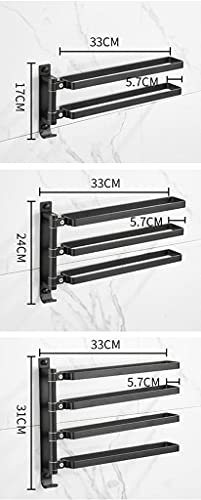 Rack de serviette multi-couche rotation porte-serviette en alu - 8