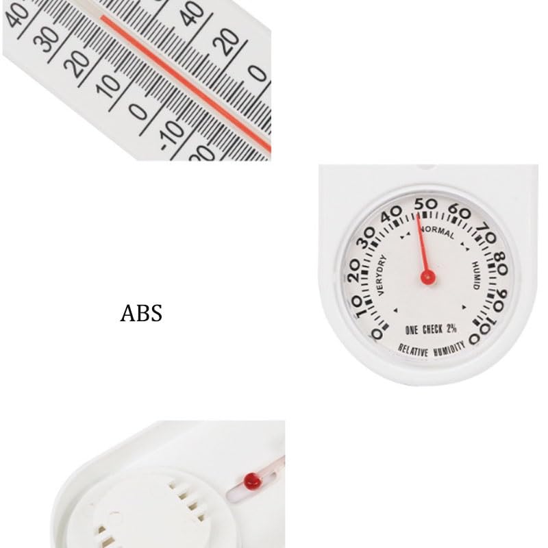 Dial Thermometer for Both Indoor Outdoor Use with Two Pointers Suitable for Office Household