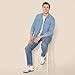 Amazon Essentials Men's Slim-Fit Long-Sleeve Denim Shirt with Snap Buttons, Light Blue, XX-Large