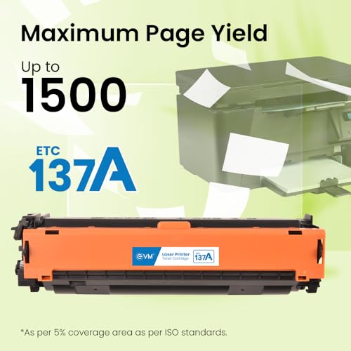 Image of EVM ETC 137A Toner Cartridge - Compatible with HP LaserJet M208, MFP M233 Series - High-Yield, Smudge-Free, with Chip-1 Year Warranty (ETC-137A)