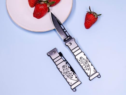 Image of Multi-Purpose Steel Replacement Blade for Utility Cutting Applications Durable Precision Cutting Blade Replacement Accessory(BLACK Silver - KEY CHIAN Pack of 1)