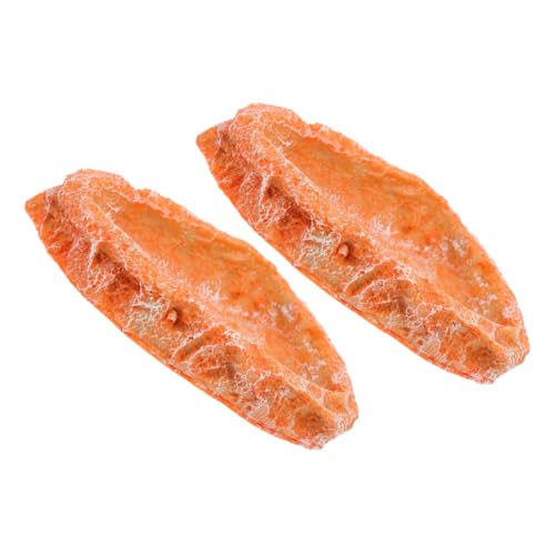 INOOMP 2個爬虫類用水食器 餌と水を同時に管理できるデュアル機能 ウェザ