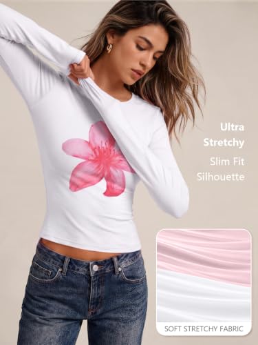 Image of Trendy Queen Womens Long Sleeve T Shirts Fall Fashion Basic Y2K Tops 2026