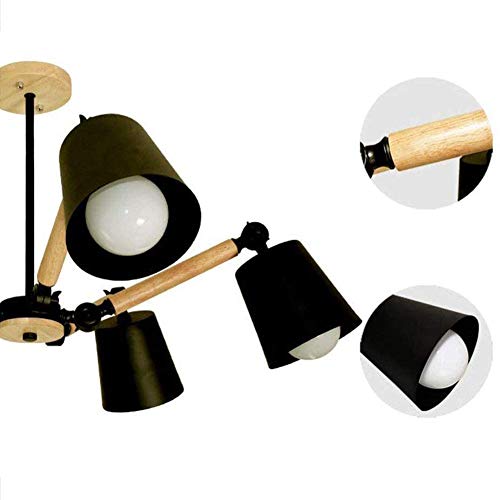 Lámpara de techo para comedor y cocina con diseño nórdico simple de 3 luces 4