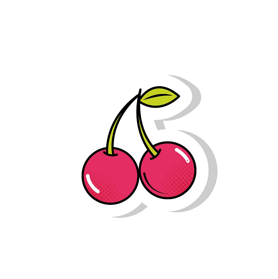 woopme Cherry Fruits Laptop Stickers for Kids Girls Boys Developers Programmers Vinyl Printed All Laptops Bottles Cars Bikes Stickers (Multicoloured) (B098JM93T2) Amazon Price History, Amazon Price Tracker