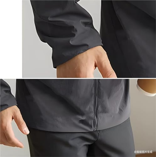 Chaqueta ligera para hombre resistente al viento miniatura 5